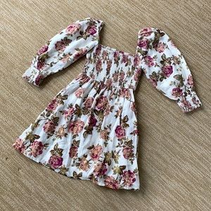 Posse Linen Mini Dress, Floral, Size Small, Like New